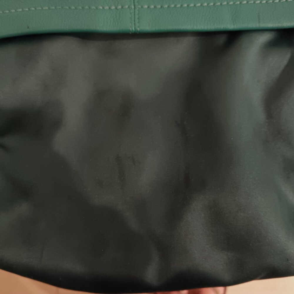 GORGEOUS COACH PARK Small Hobo Crossbody Bag Green Leather Retro Vintage - Picture 6 of 8
